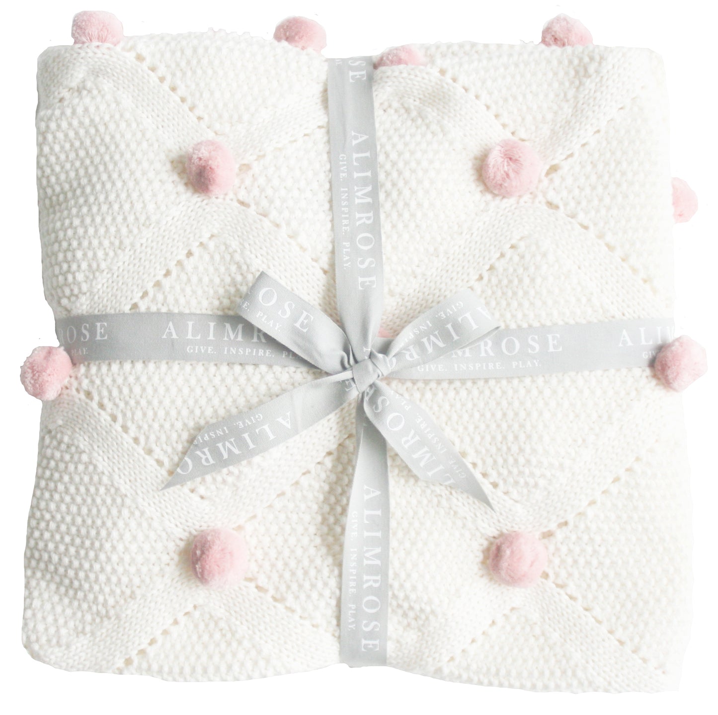 Pom Pom Blanket Pink