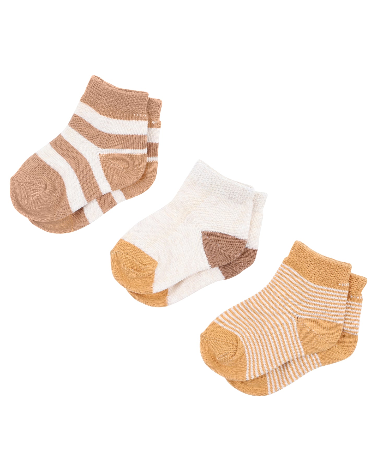 3 pack socks - mixed neutrals