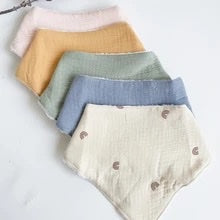 Muslin towel dribble bib (5 colour options)