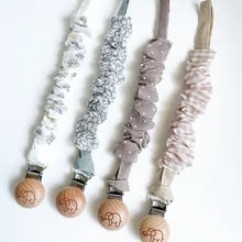 Cotton Scrunch Dummy Clip (5 colours)