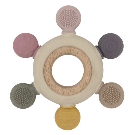 Multi-surface Teething Wheel - Rose