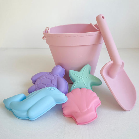 Silicone Beach Toy Set - Flamingo