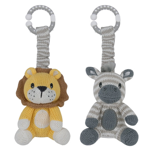 Stroller Toys Zebra & Lion