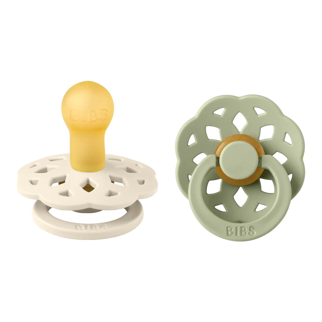 Bibs Dummies Boheme Ivory/sage 2 pack