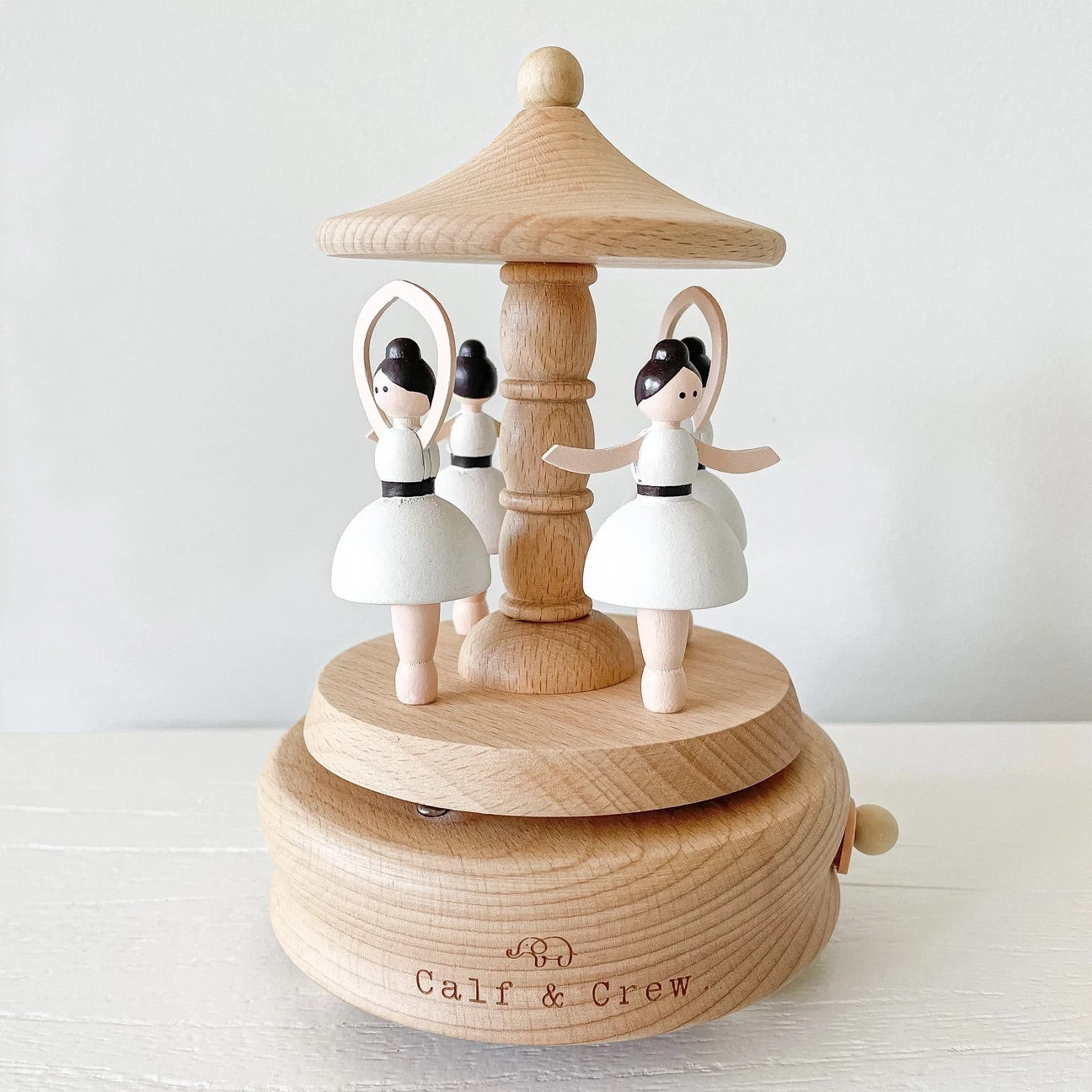 Wooden Musical Carousel - Dancing Ballerina