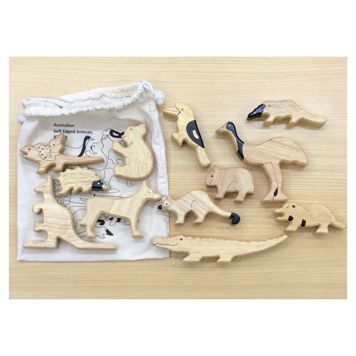 Soft Edge Timber Animals - Australian