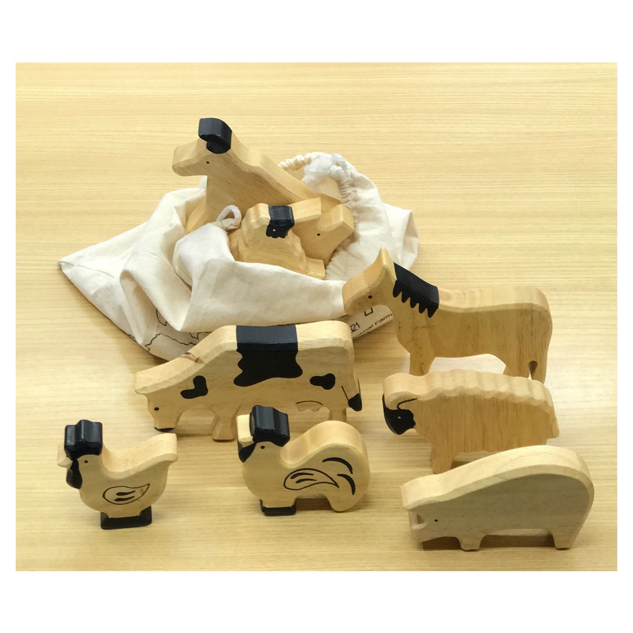 Soft Edge Timber Animals Farm – Precious Little