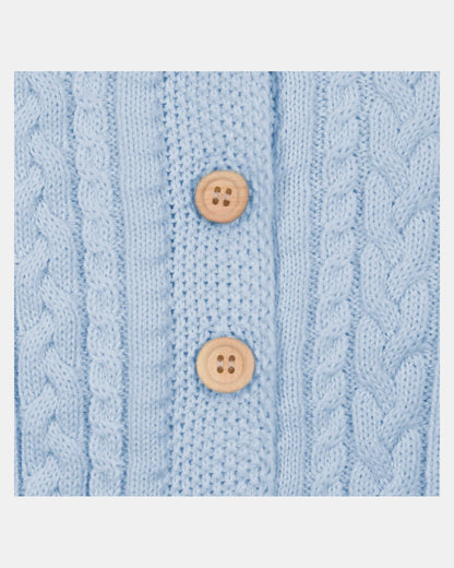 Organic Cardigan - Yummy - Blue Bell