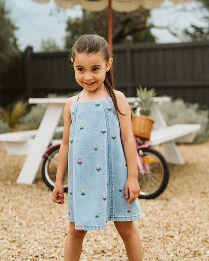 Sundae Denim Tulip Dress
