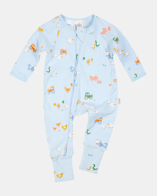 Zip Onesie - Farm Buddies