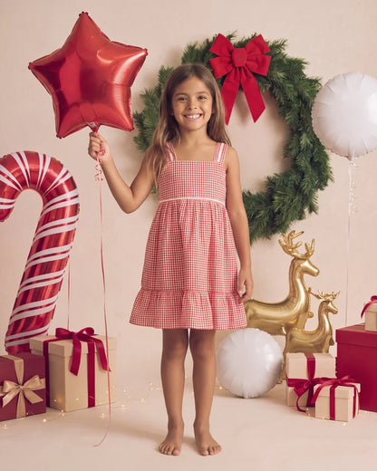 Festive Gingham Dress