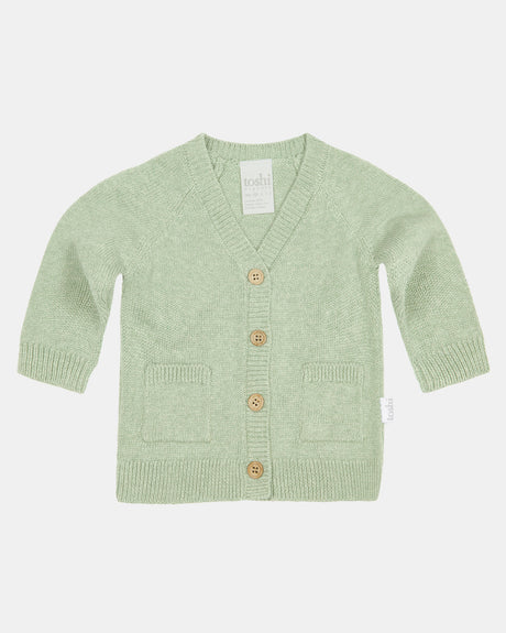 Organic Cardigan - Remy - Matcha