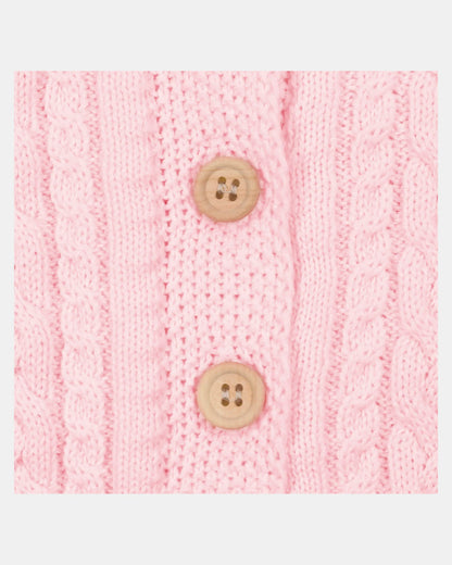 Organic Cardigan - Yummy - Misty Rose