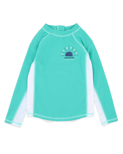 Luca Teal Rash Top
