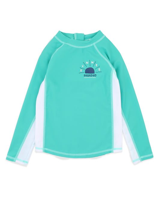Luca Teal Rash Top
