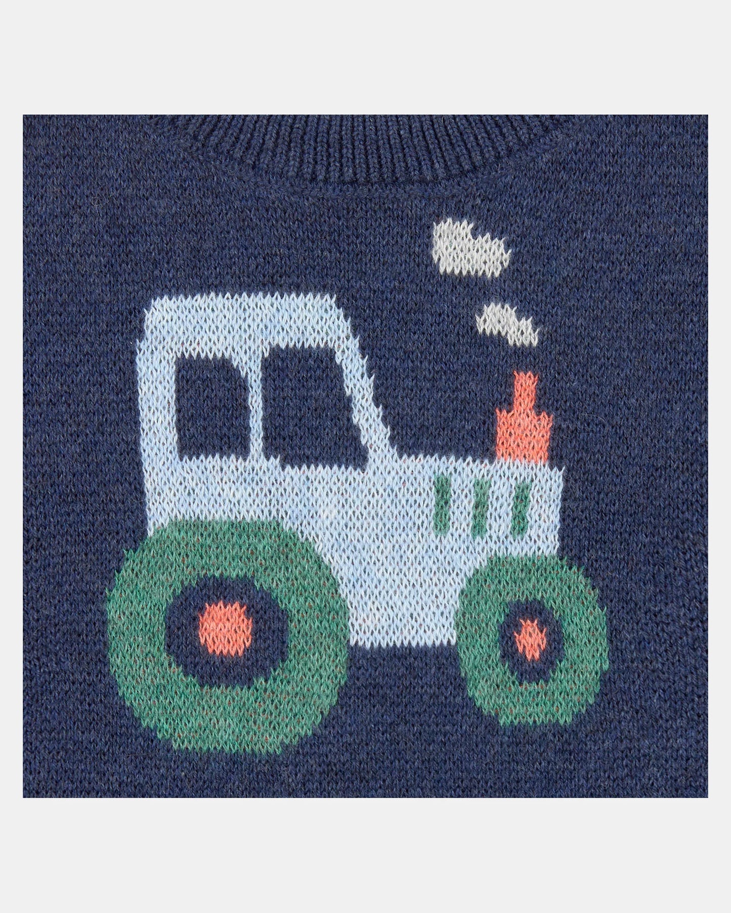 Organic Knit Pullover - Tiny Tractors
