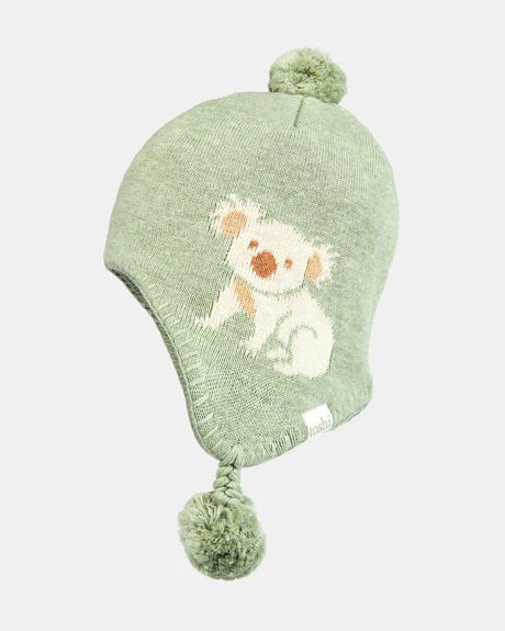 Organic Beanie - Earmuff - Koala