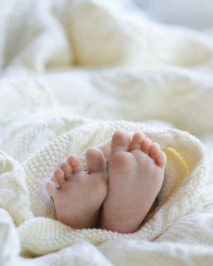 Organic Blanket - Bowie - Cream