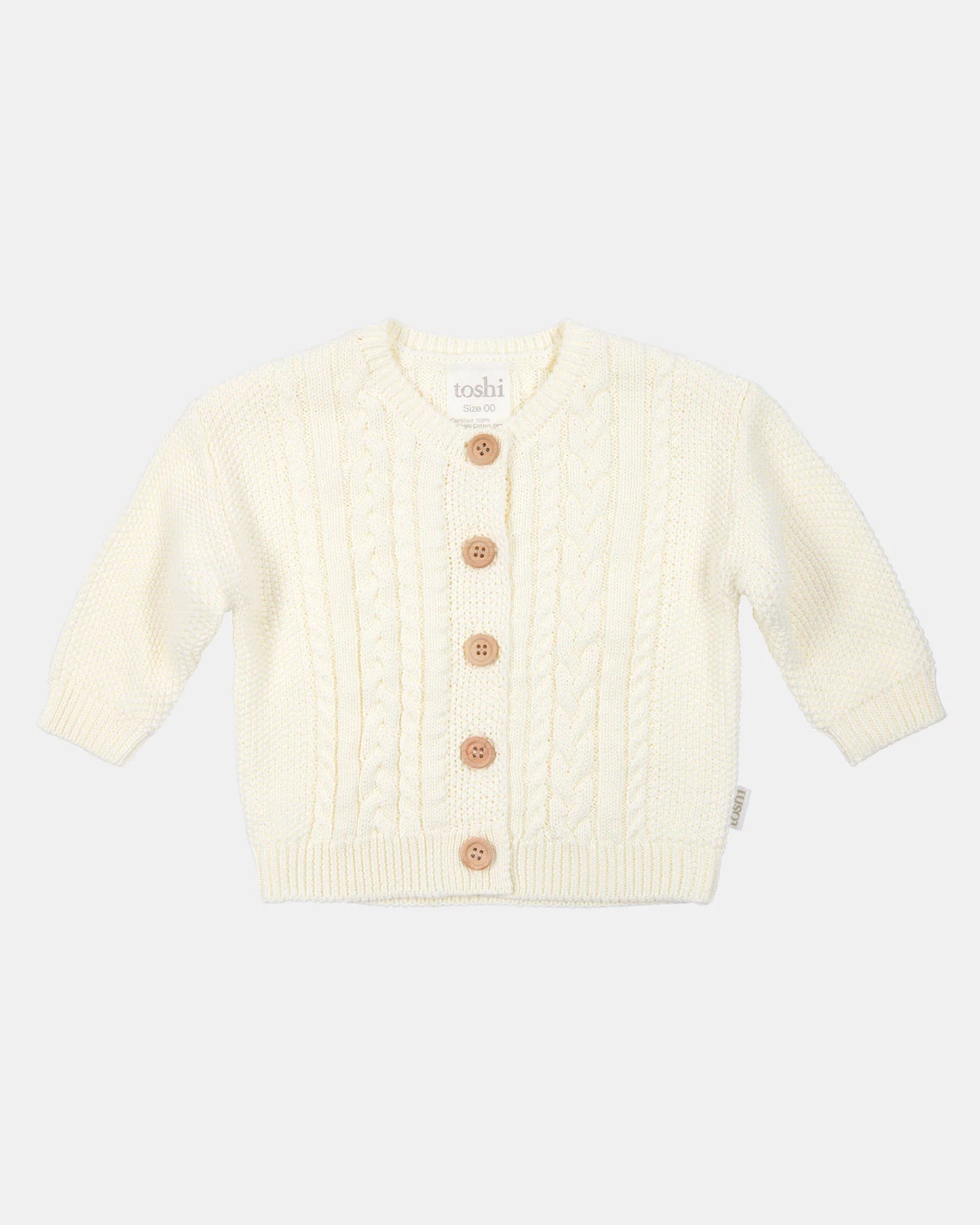 Organic Cardigan - Yummy - Cream