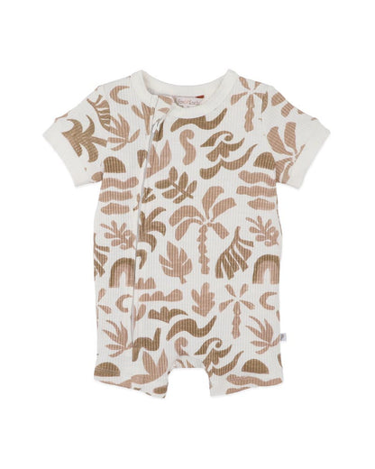 Abstract Oasis Mocha Zipsuit