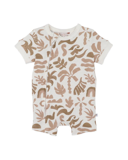 Abstract Oasis Mocha Zipsuit
