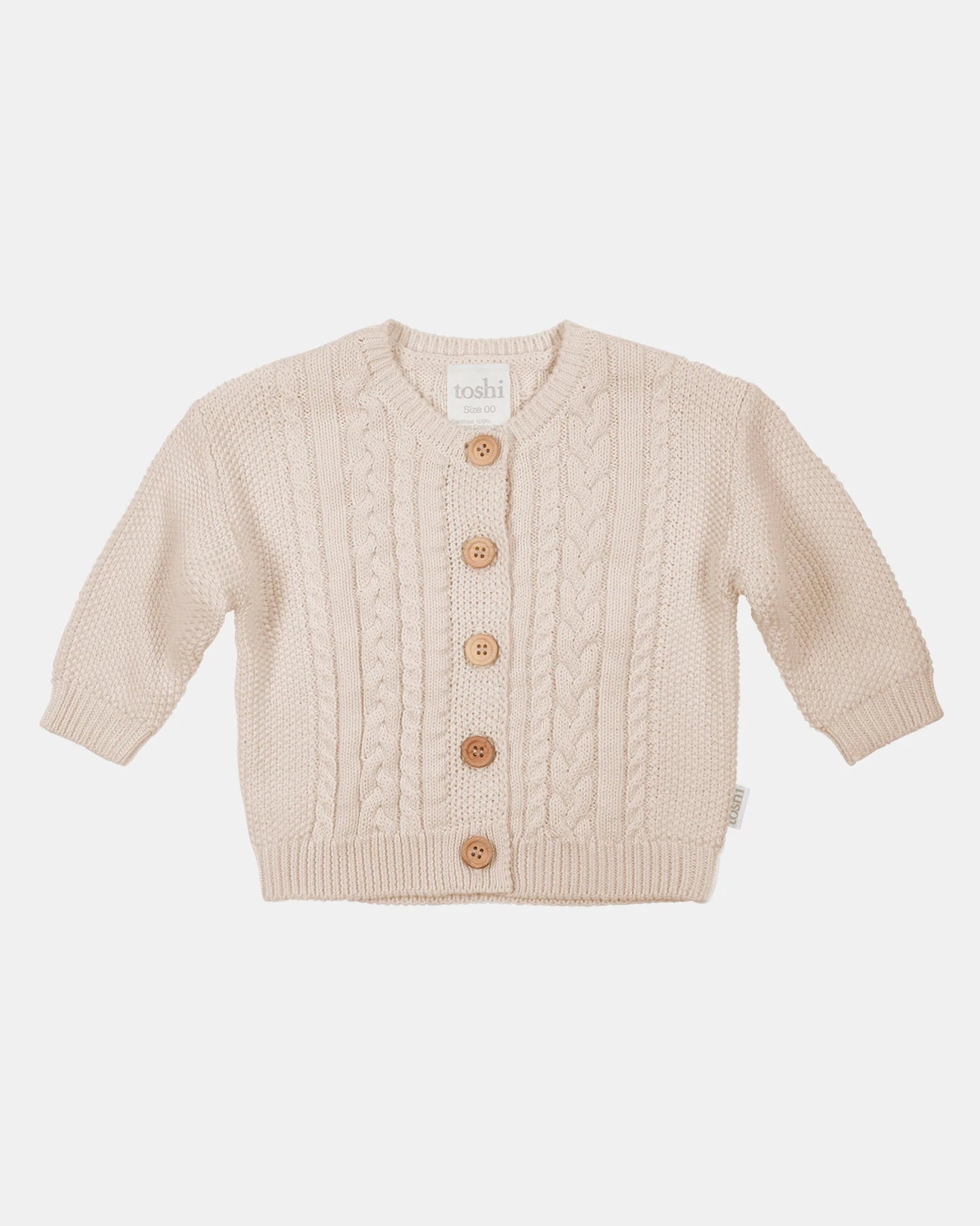 Organic Cardigan - Yummy - Oatmeal