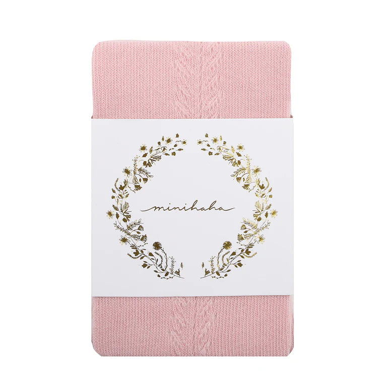 Dusty Pink Open Work Tights