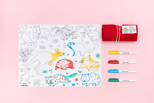 Scribble Mat - Baby Australian  Animals
