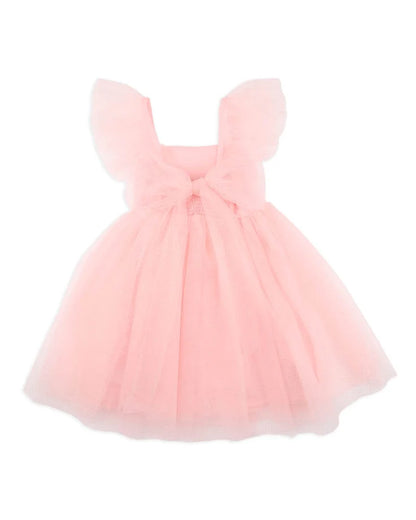 Festive Pink Glitter Tulle Dress (1-7y)