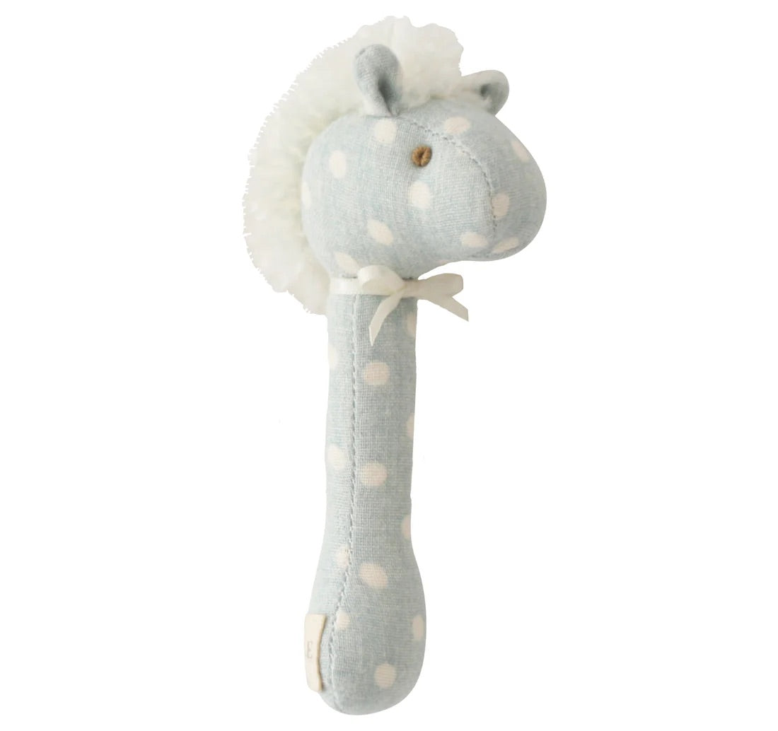 Horse Stick Rattle - Duck Egg Blue