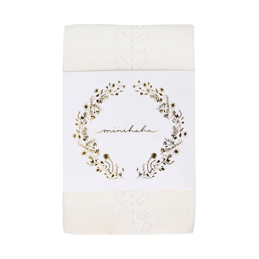 Ivory Open Work Tights