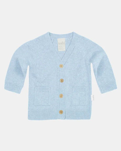 Organic Cardigan - Remy - Bluebird