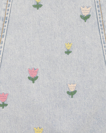 Sundae Denim Tulip Dress