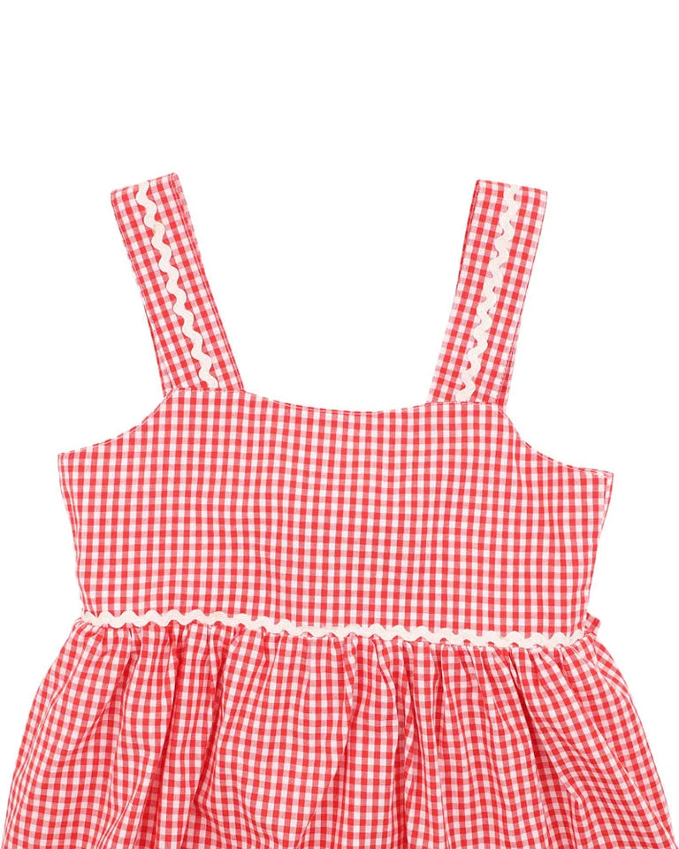 Festive Gingham Dress