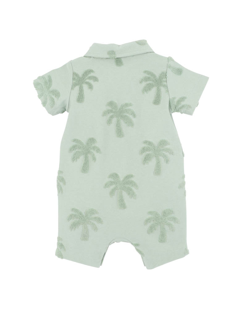 Ivan Tropical Trees Polo Romper