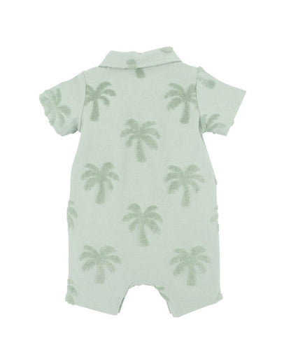 Ivan Tropical Trees Polo Romper