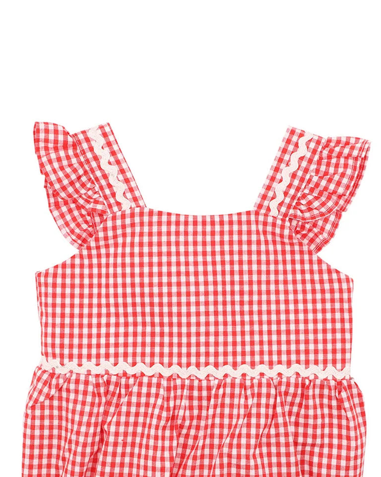 Festive Gingham Bodysuit