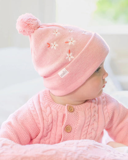 Organic Beanie - Jasmine Rose