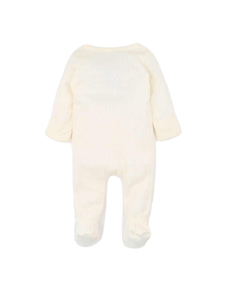 Milk Organic Pointelle LS Zipsuit