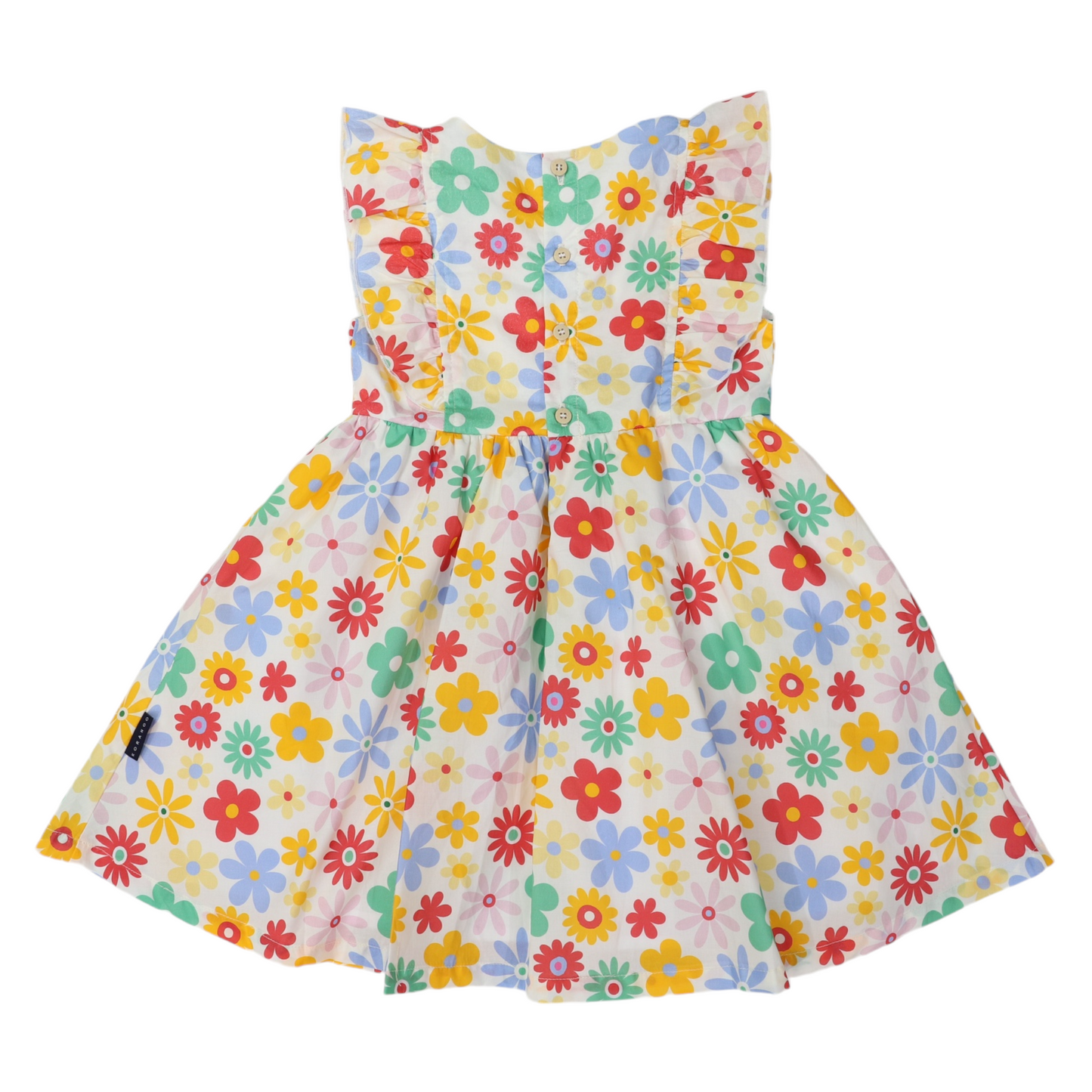 Flower Print Woven Frill Dress