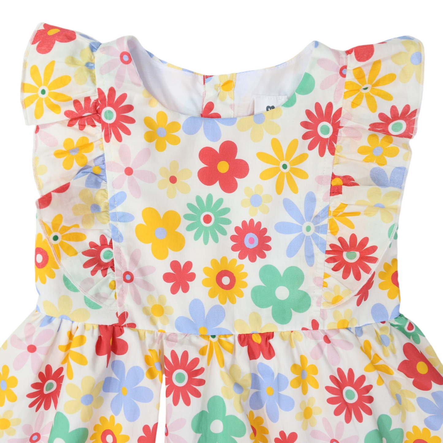 Flower Print Woven Frill Dress