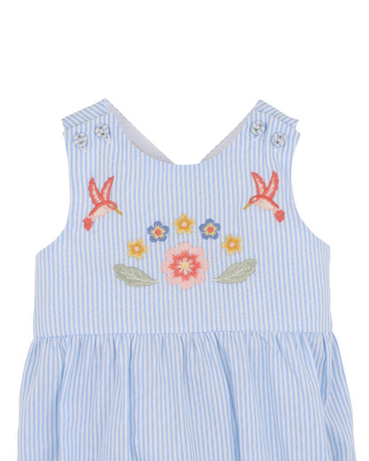 Songbird Stripe Embroidered Bodysuit