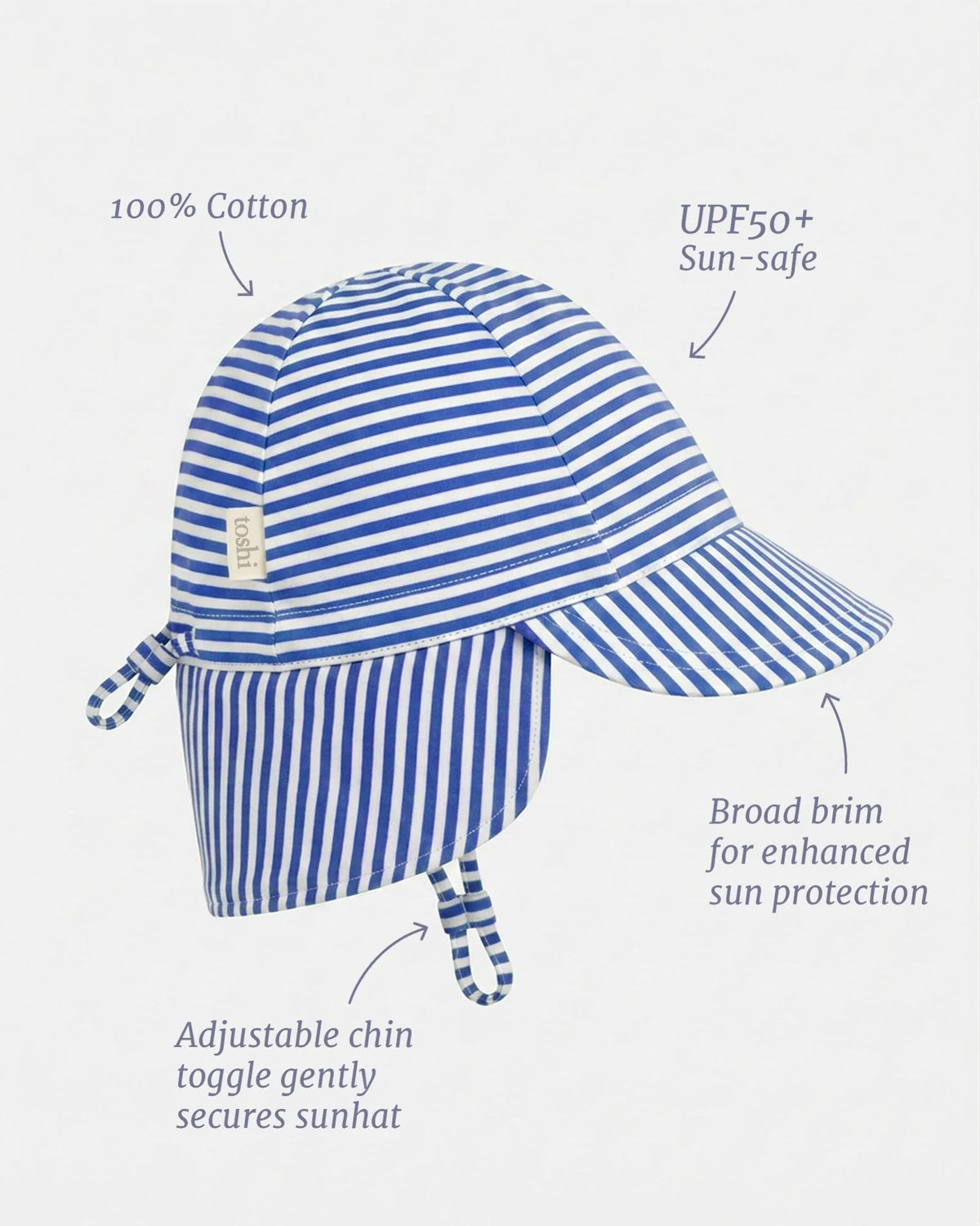 Flap Cap - Blue