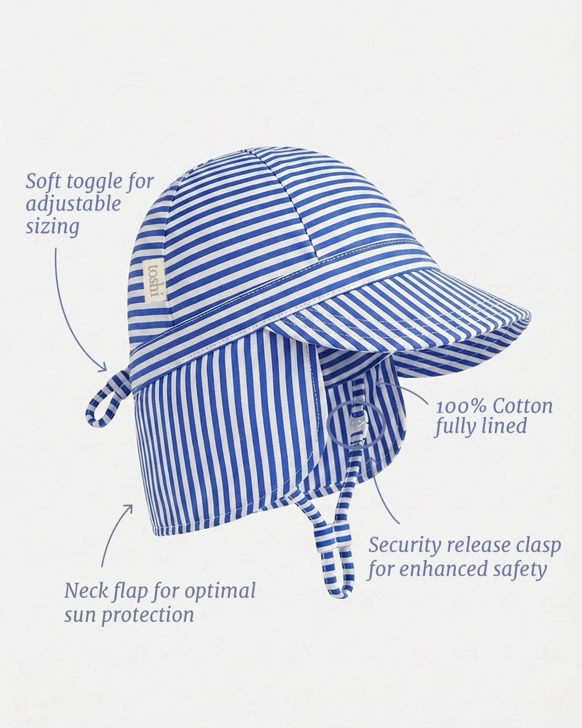 Flap Cap - Blue
