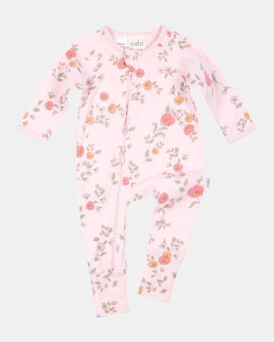 Zip Onesie - Cottage Garden
