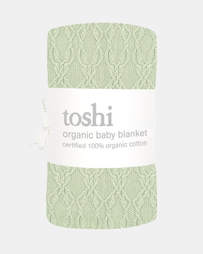 Organic Blanket - Bowie - Matcha