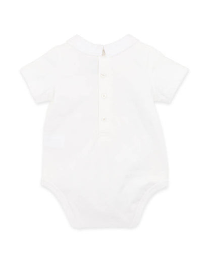 Roman Embroidered Collared Bodysuit