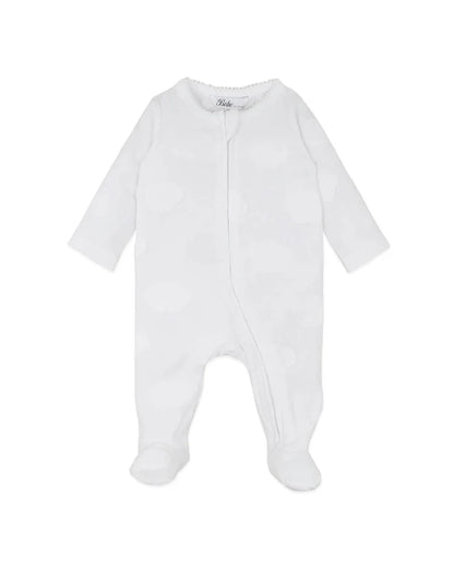 Cloud Organic Jacquard Onesie - Cloud