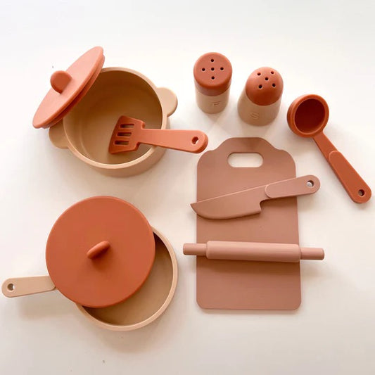 Silicone Kitchen Toy Set - Clay