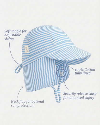 Flap Cap - Light Blue